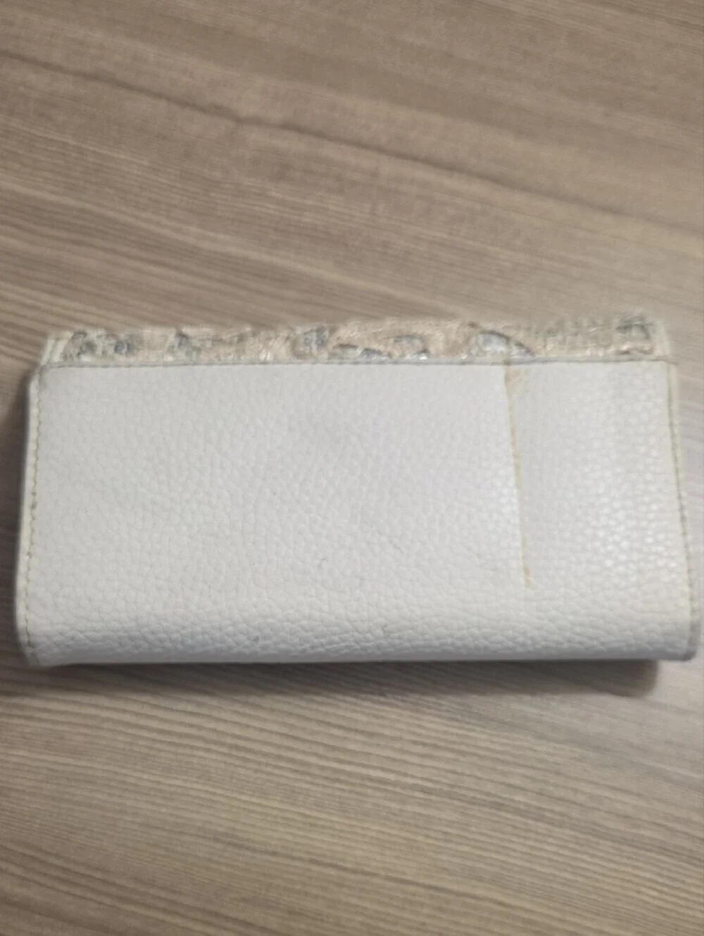 Icing Cream Sequin Lace Foldover Wallet